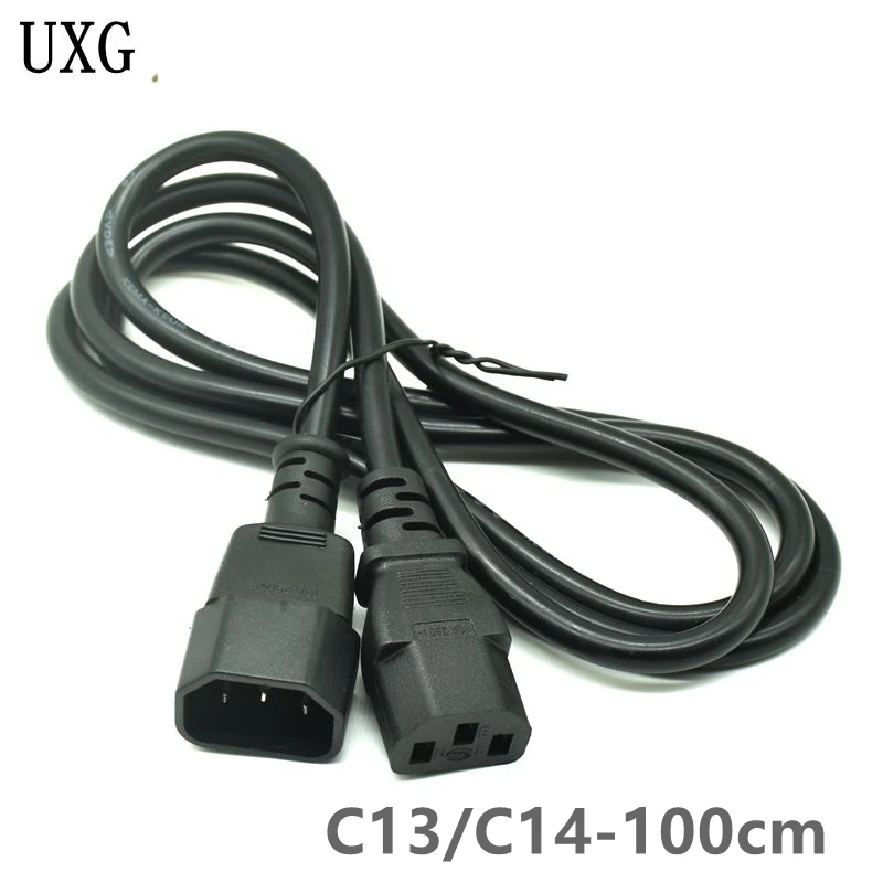 IEC 320 C14 Stecker Auf 2XC13 C5 C7 C8 C13 Weibliche Y Typ Splitter Netzkabel C14 Auf 2 wege C13 Netzteil schalter Kabel 250 V - imagen 5