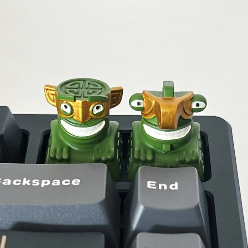 Barrier Beasts ESC Point Keycap personalizado hecho a mano 3D resina cereza perfil lindo llavero artesanal Keycap para regalo - imagen 3