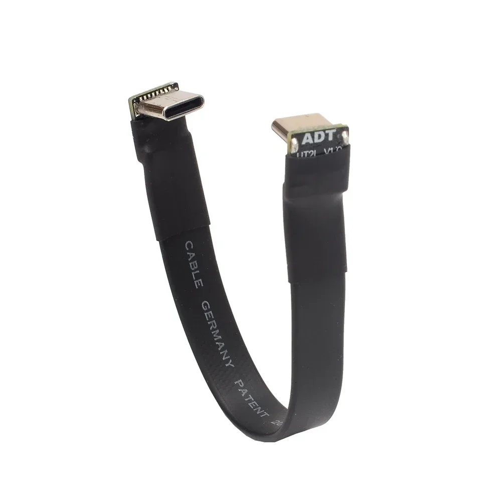 Cable de extensión USB 2,0 tipo C plegable, adaptador de 90 grados FPC FPV, cinta plana de 2,0 USB-C, Cable de datos de carga de blindaje EMI macho/hembra - imagen 4