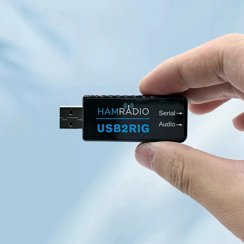 Adaptador de sonido USB2RIG, compatible con PTT con Control VOX, adaptador de Audio USB, adaptador de conector de tarjeta de sonido USB para KENWOOD YAESU ICOM - imagen 3