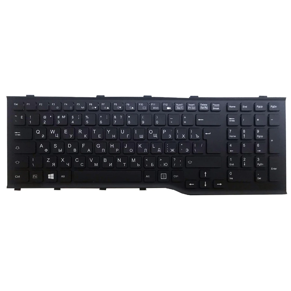 Teclado Ruso Negro para Fujitsu Lifebook AH532