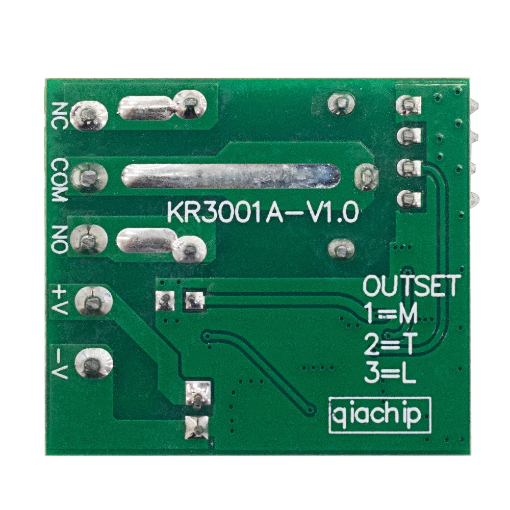 DC 12V 433Mhz RF interruptor de control remoto inalámbrico relé 1CH módulo receptor para puerta LED cerradura electromagnética DIY - imagen 5