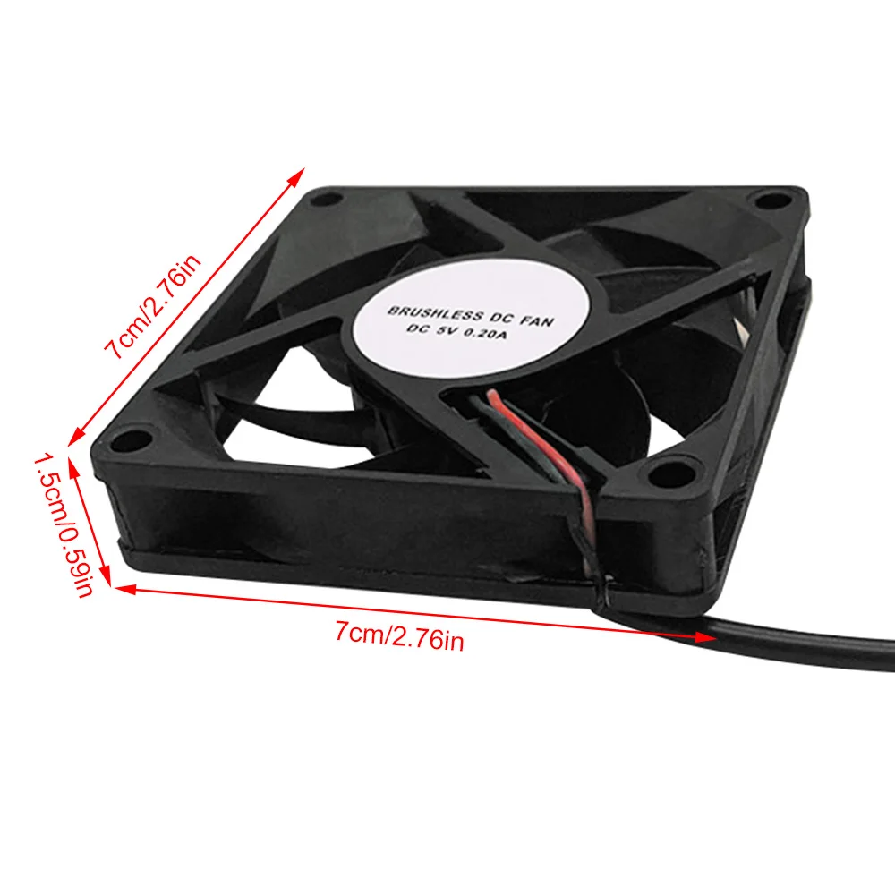 Ventilador de Control de velocidad USB, enfriador portátil de 4cm, 8cm, 14cm, cc 5V, para receptor de TV de pantalla plana, enrutador, DVR, ordenador, armario, nuevo - imagen 5