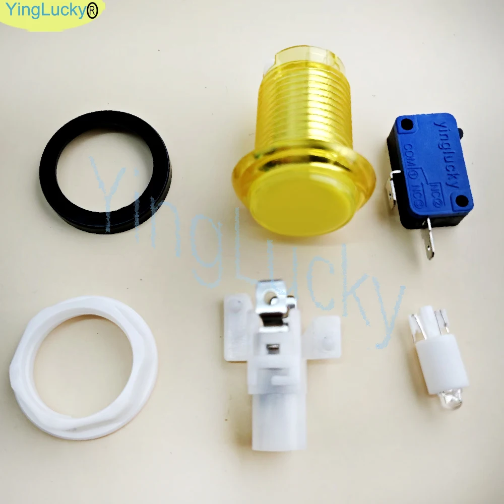 Kit de bricolaje Arcade, copia SANWA, Joystick de 8 vías, botón LED Arcade de 12V para PC Raspberry Pi, controlador de tablero USB de retardo cero, máquina de juego - imagen 4