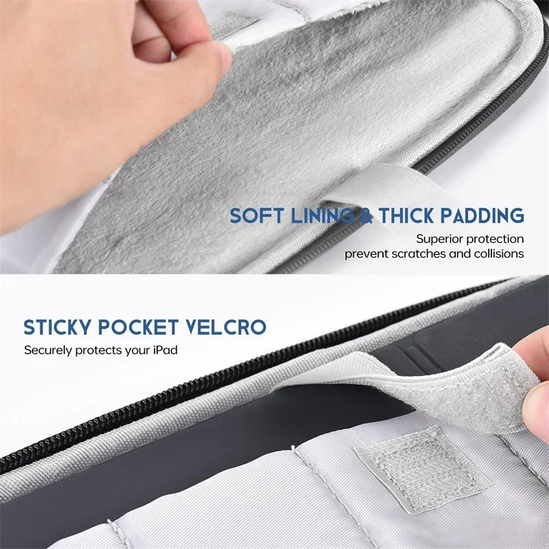Bolsa con asa portátil a prueba de golpes, funda para portátil para Macbook Air 11 12 13 pulgadas M4 M3 M2 M1 Chip Mac Book Pro, accesorios de cubierta - imagen 4