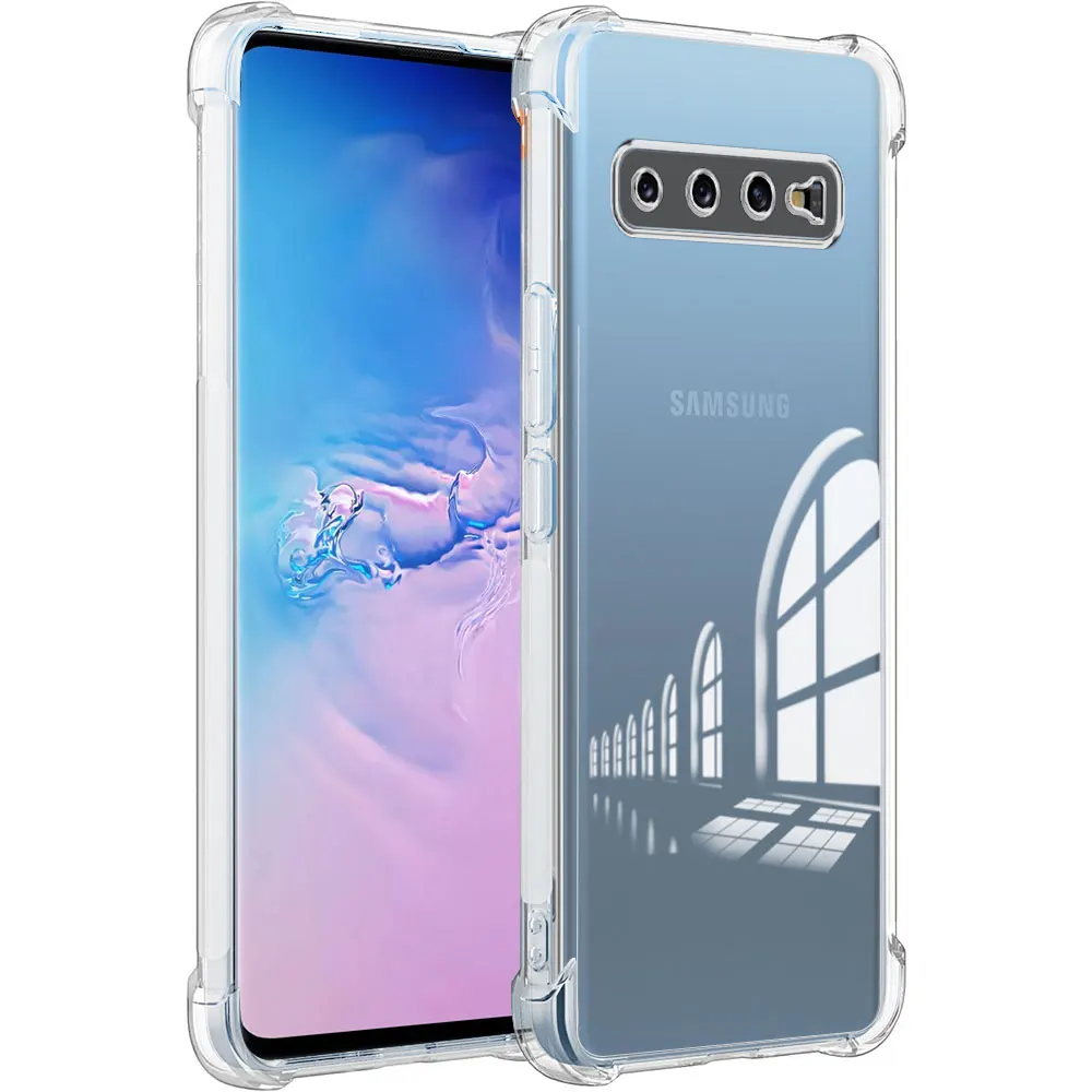 Funda de teléfono para Samsung Galaxy S10 Plus, funda transparente de silicona suave a prueba de golpes para Samsung S10 4G 5G, funda trasera, Fundas Coque - imagen 3