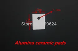 Almohadillas de alúmina cerámicas 17x22x1mm – Aislamiento térmico