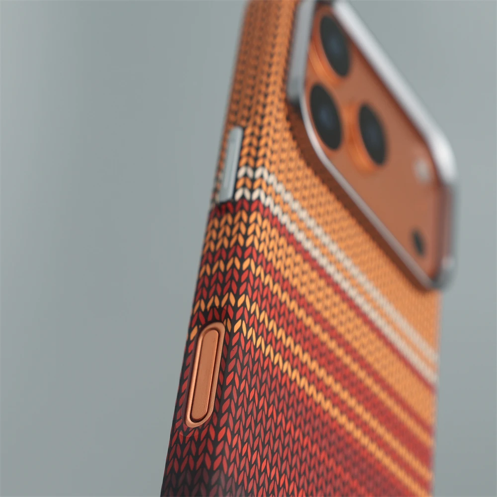 Para iPhone 17 16 15 14 13 Pro Max 17Air fibra de carbono textura en relieve MagSafe funda de teléfono lente de aleación cubierta de carga inalámbrica - imagen 5