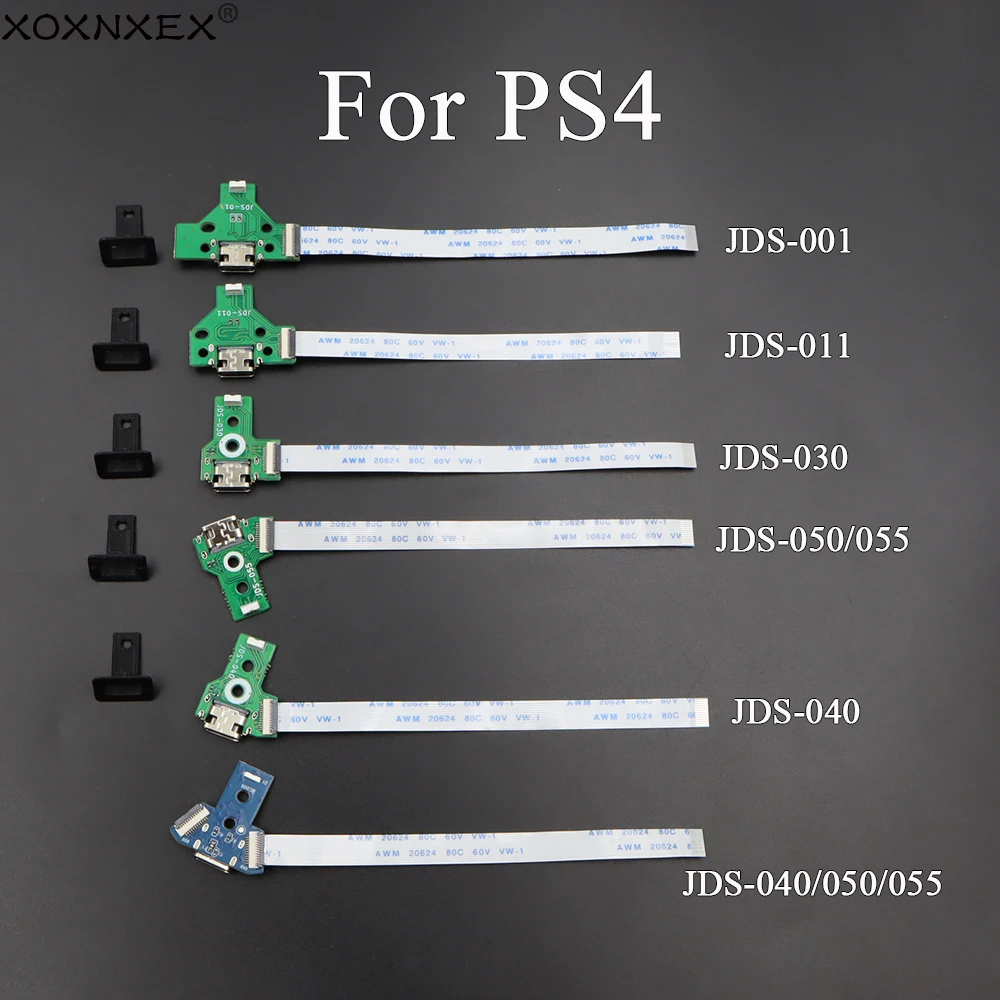 1 Juego para PS4 JDS 001/011/030/040/050/055 puerto de carga del controlador cambiado a interfaz de carga tipo C DIY