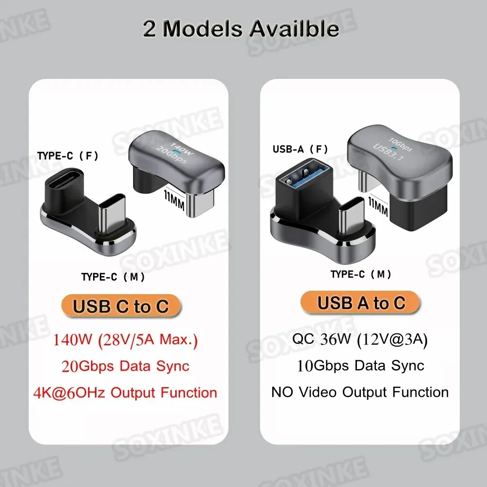Adaptador USB-C Macho a Hembra PD 140W Carga Rápida para Steam Deck - imagen 5
