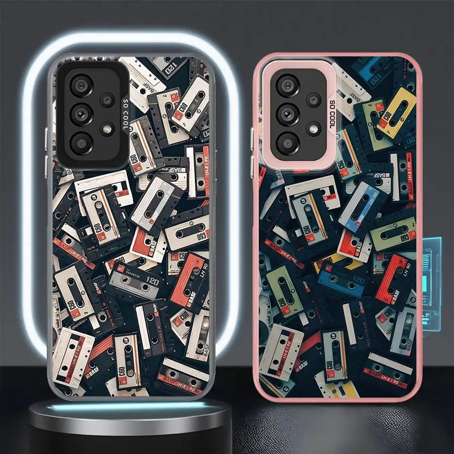 Funda de teléfono con patrón de cinta de la suerte para Samsung Galaxy A35 A51 A56 A72 A52 A53 A26 A36 A71 A54 A73 A55 Soft Shell - imagen 2