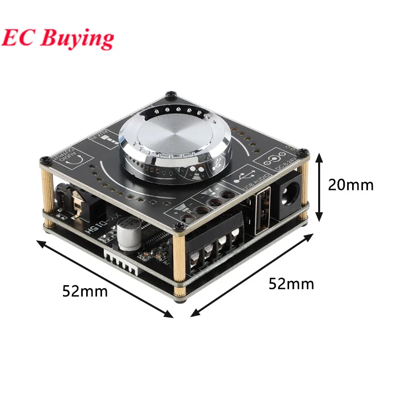 XY-D15H 10W 15W 20W DC 8-24V 3A estéreo BT Ble AUX U disco amplificador de Audio Digital módulo de placa espectro de volumen luz de ritmo musical - imagen 2