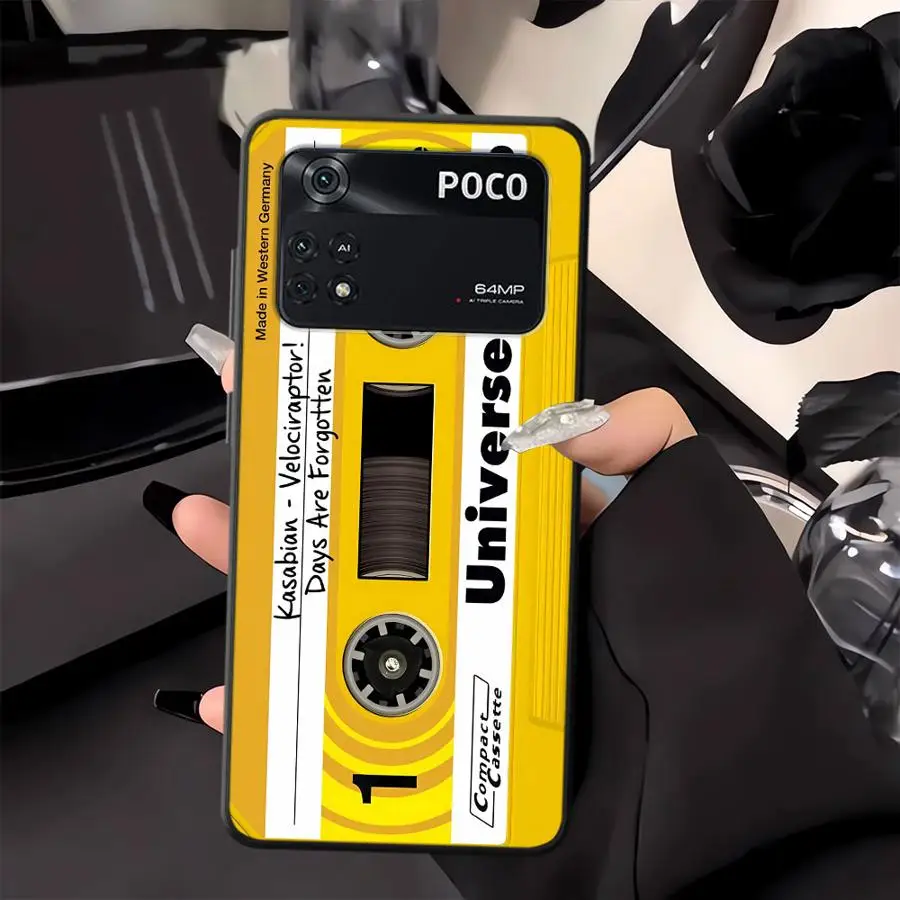 Lucky Tape Pattern Black Soft Phone Cover Case for Xiaomi Poco F1 M3 M4 M7 Pro C61 C75 C71 C40 C50 M5 F3 X3 X4 X5 X7 Pro - imagen 5