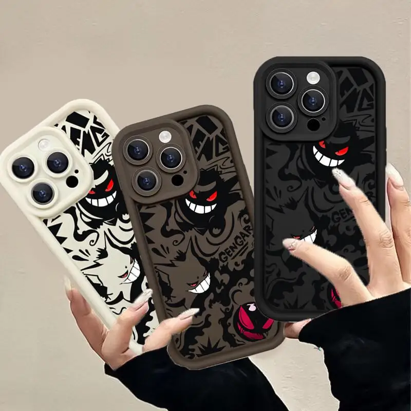 Funda de teléfono para Huawei Honor 90 8X X9 5G Y7A Nova 5i 5T 7 9 Pro SE P50 Y9S Y9 Prime 2019, funda de silicona suave Pokemon Gengar