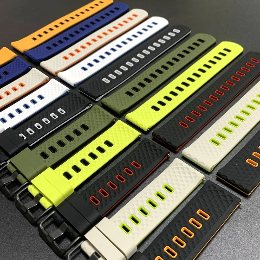 Correa suave de silicona de 22mm para COLMI P86 P82 V76 V68 C81 M42 I30 pulseras para Xiaomi Watch S4 Sport cómodas bandas para reloj inteligente - imagen 4