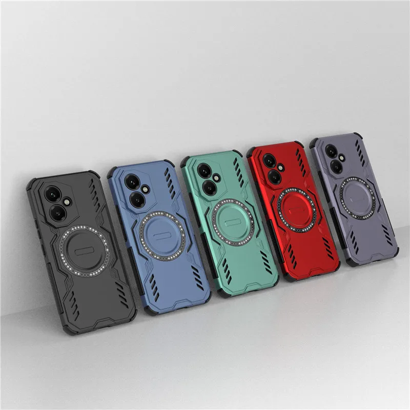 Para Honor 400 Funda Honor 400 Funda disipación de calor carga inalámbrica magnética parachoques Fundas protectoras para teléfono en Honor 400 Funda - imagen 2