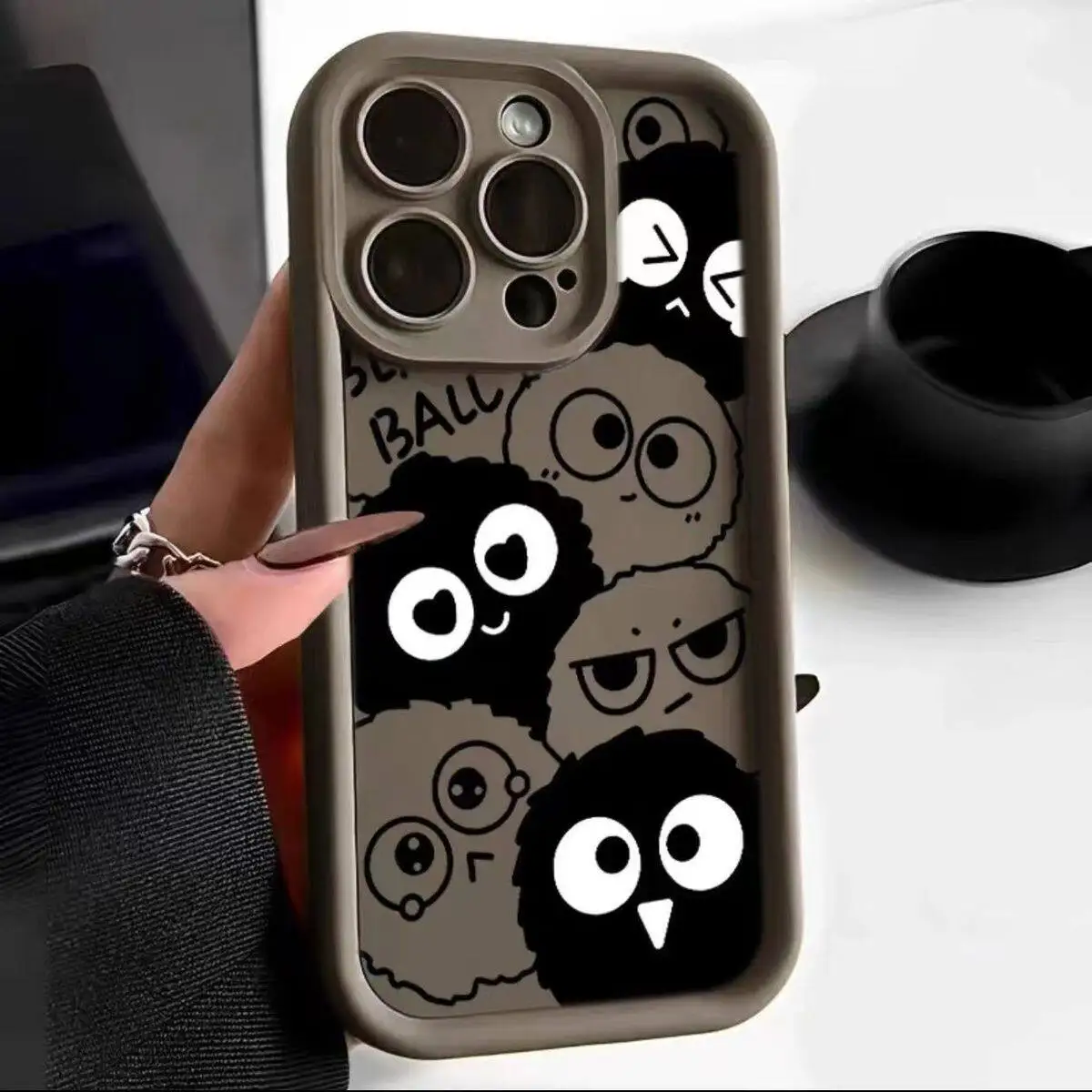 Funda de teléfono Eggette de ojo grande para Huawei Y9 Prime 2019 Y9S P30 P40 P50 P20 Pro Mate 20 30 40 Pro, funda de silicona TPU de dibujos animados - imagen 4