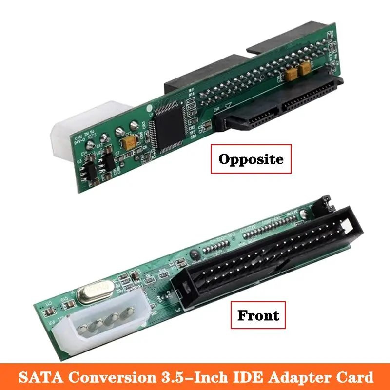 Tarjeta adaptadora de disco duro óptico para computadora portátil de escritorio, conversión SATA, interfaz IDE de 3,5 pulgadas, puerto serie de 40 pines a puerto paralelo