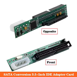 Tarjeta adaptadora de disco duro óptico para computadora portátil de escritorio, conversión SATA, interfaz IDE de 3,5 pulgadas, puerto serie de 40 pines a puerto paralelo