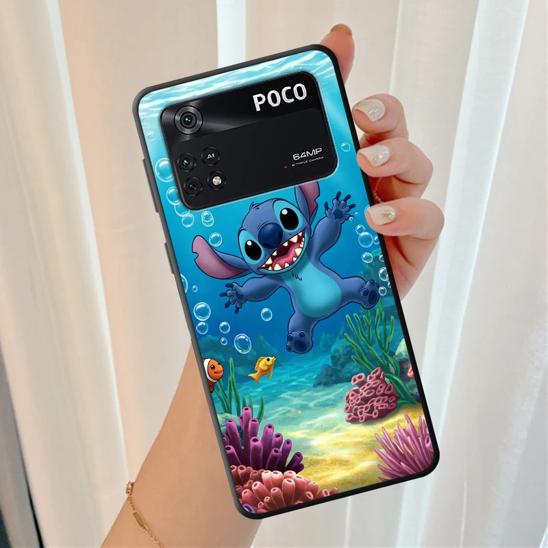 Funda para Xiaomi Poco C50 F3 F4 F5 C51 X3 X4 X5 C65 M5 M3 M4 Pro funda trasera suave para teléfono punto azul Disney - imagen 3