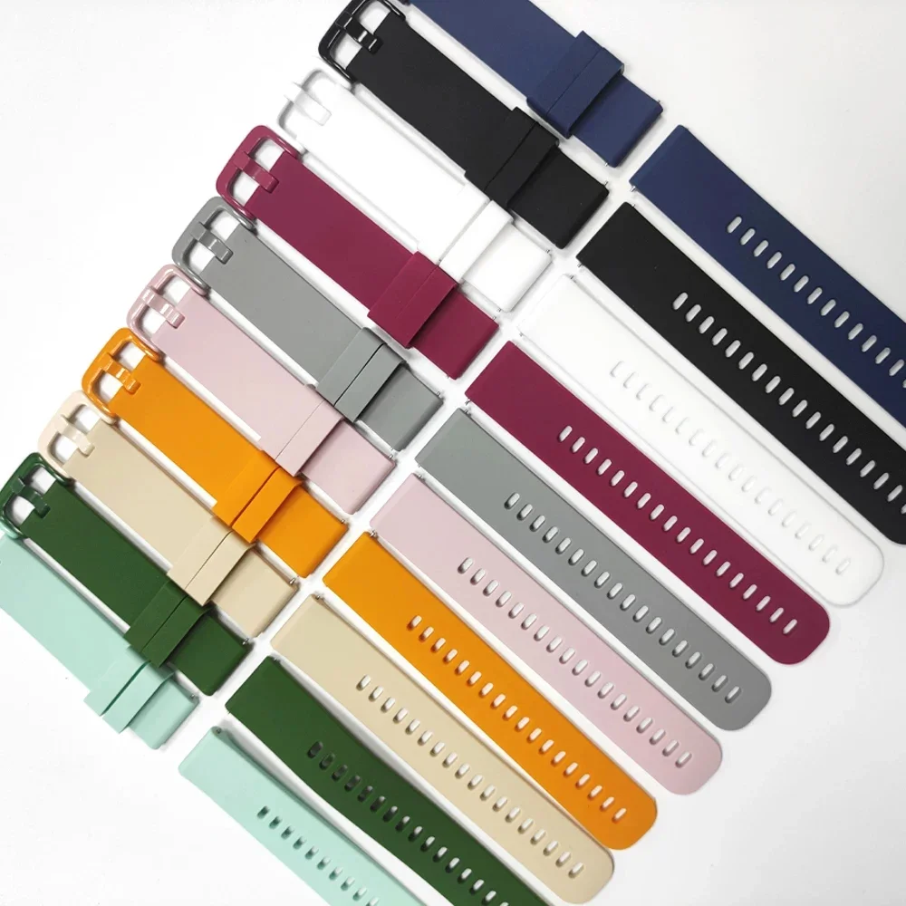 Correa deportiva para COLMI P82 P81 P71 P76 P73/V76 V73 V68/C63/i28 Ultra I31 Correa para HUAWEI WATCH 20mm 22mm Correa de silicona - imagen 4