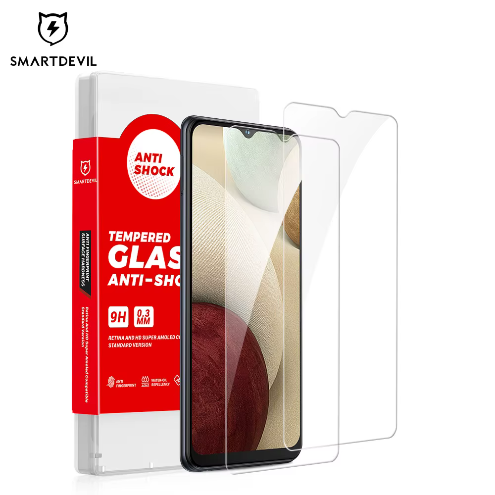 Protector Vidrio Templado Samsung Galaxy A12 – HD Antihuellas Antigolpes