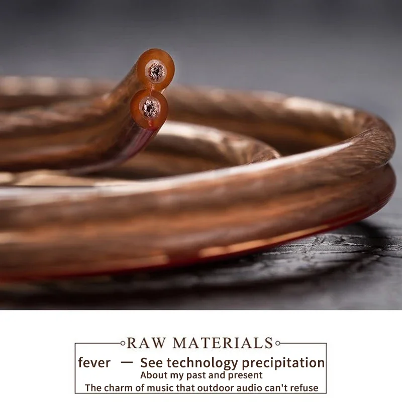 Cable de altavoz DIY, Cable de línea de Audio Hi-Fi, Cable de altavoz de cobre sin oxígeno para amplificador, sistema de cine en casa, KTV y DJ - imagen 3