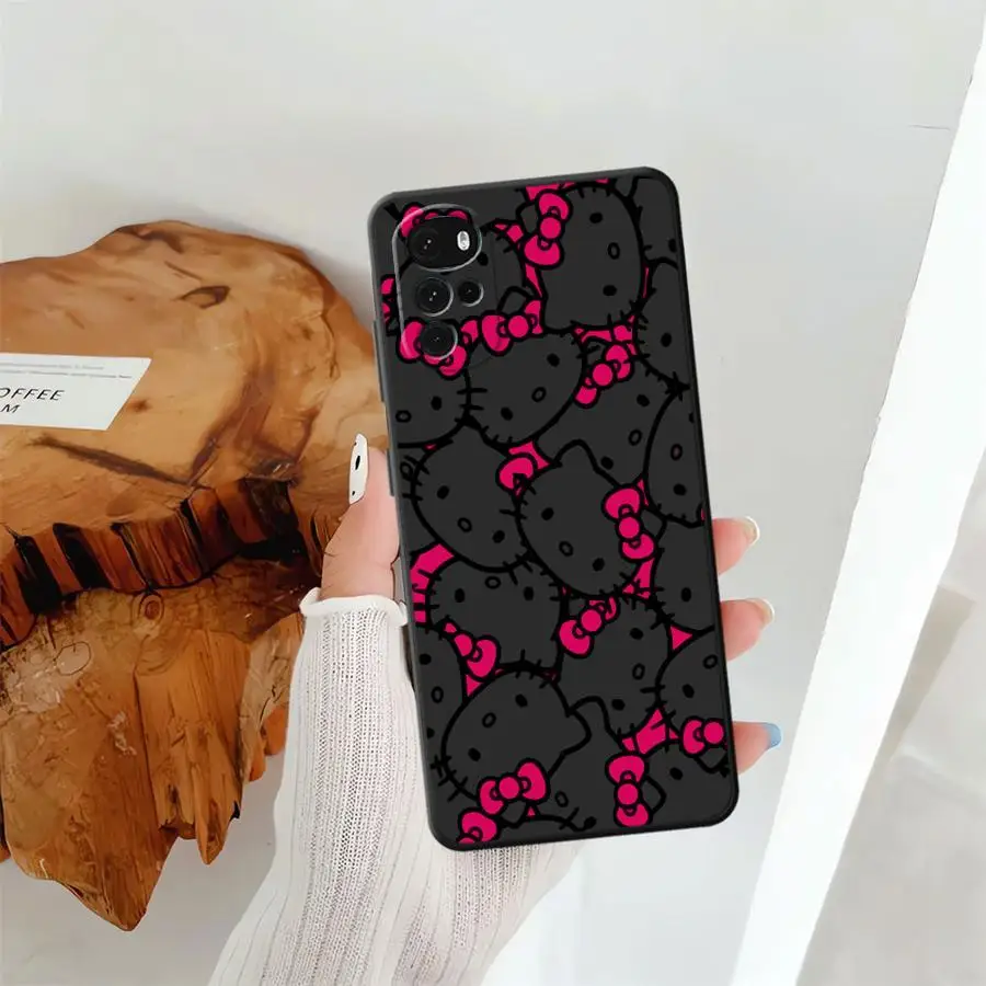 Funda de teléfono suave negra para Motorola Mot G60s G60 G51 G73 G32 G71 G52 G50 Edge 20 Pro 30 Lite G53 G30 G22 Edge40 G31 rosa - imagen 2