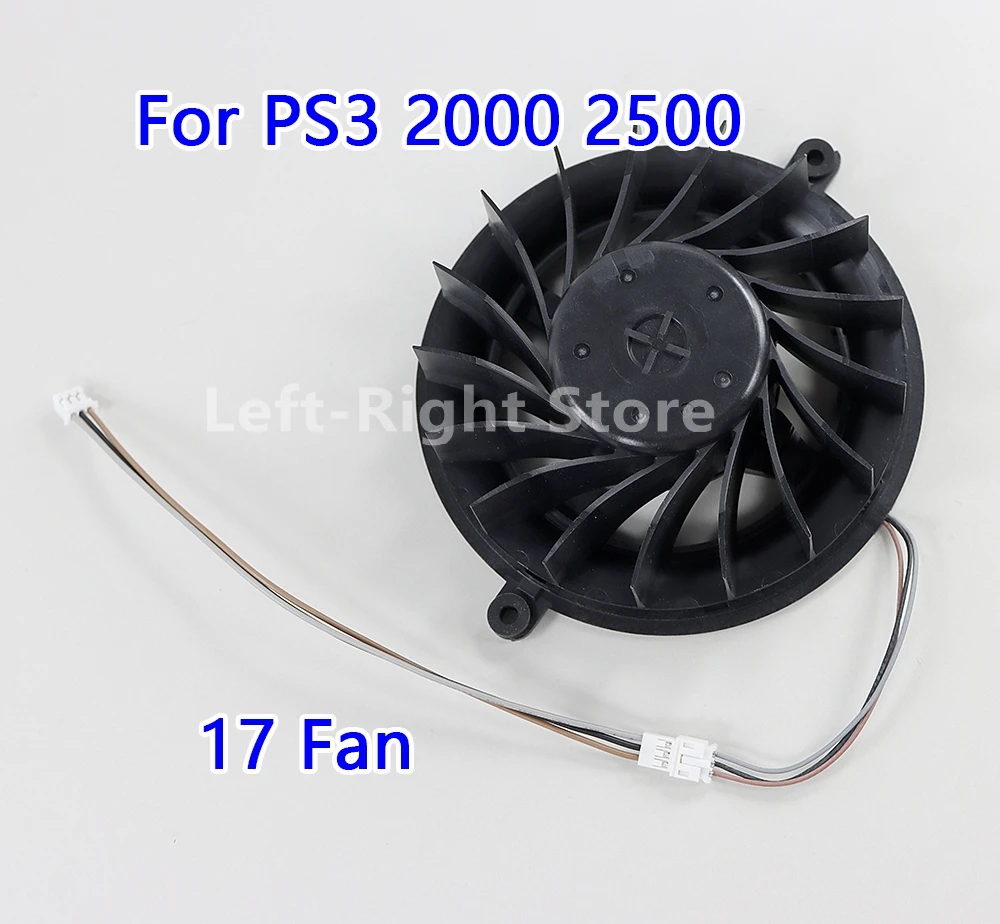 Ventilador de refrigeración de repuesto de 3 uds., ventilador de refrigeración interno de 17 aspas para Sony Playstation 3 Ps3 Slim