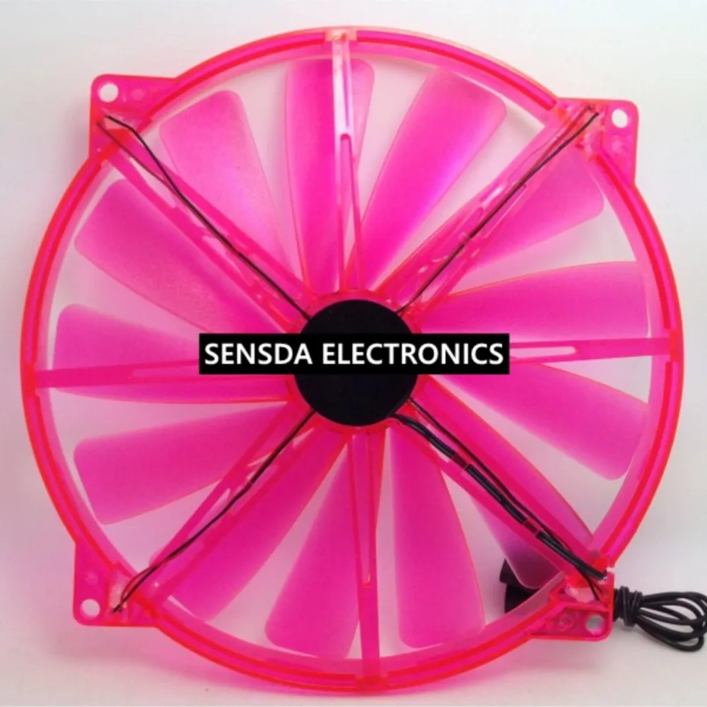 Ventilador PC 200x20mm LED silencioso para chasis de ordenador - imagen 3
