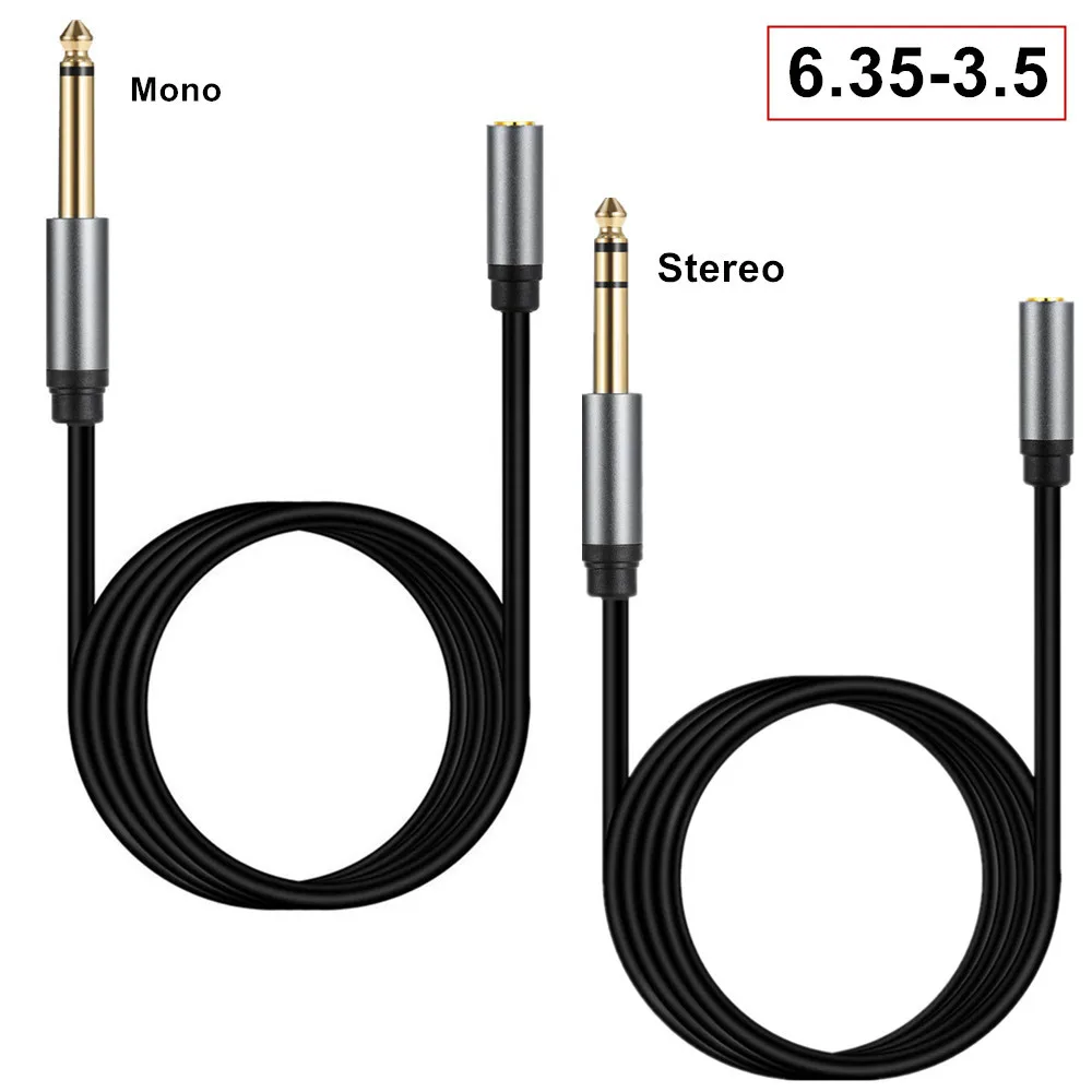 Adaptador Jack 6,35 mm a 3,5 mm estéreo TRS