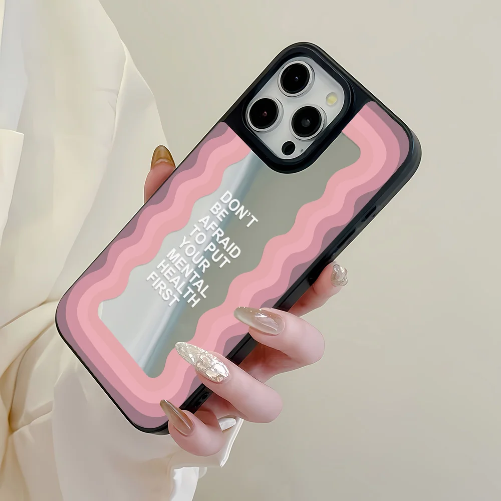 Funda de teléfono con espejo de maquillaje de lujo para iPhone 17 Pro Max 16 13 15 14 11 12 Air 17promax 16promax 15promax Funda a prueba de golpes - imagen 4