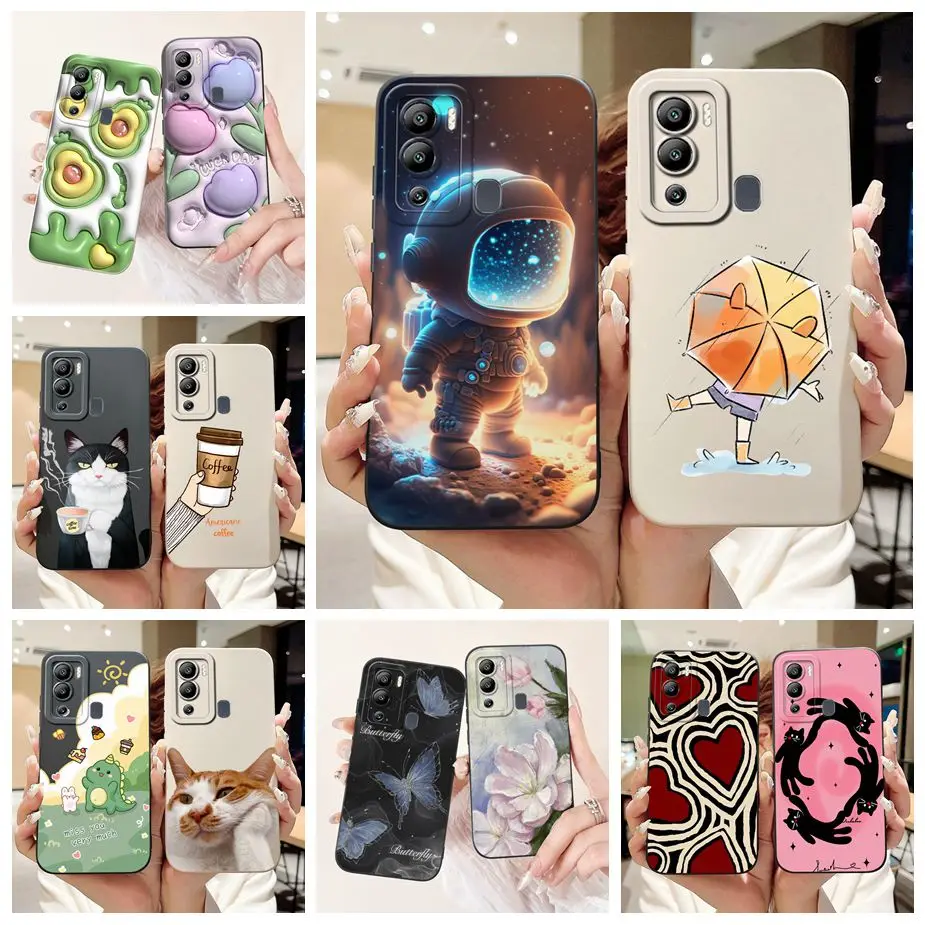 Funda de TPU suave con dibujos animados para Infinix Hot 12 Pro, 12, 12, X665