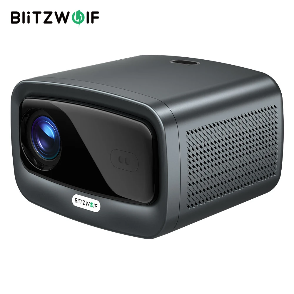 BlitzWolf BW-V9 LED 1080P proyector BT5.0 1000 lúmenes ANSI altavoz de frecuencia de refrigeración por agua sin brillo WIFI6 cine en casa
