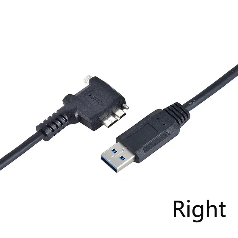 Cable de datos de montaje de tornillo de 90 grados para cámara camaleón, Cable USB 3,0 a USB 3,0 Micro/B arriba Abajo izquierda y derecha, 30CM - imagen 5
