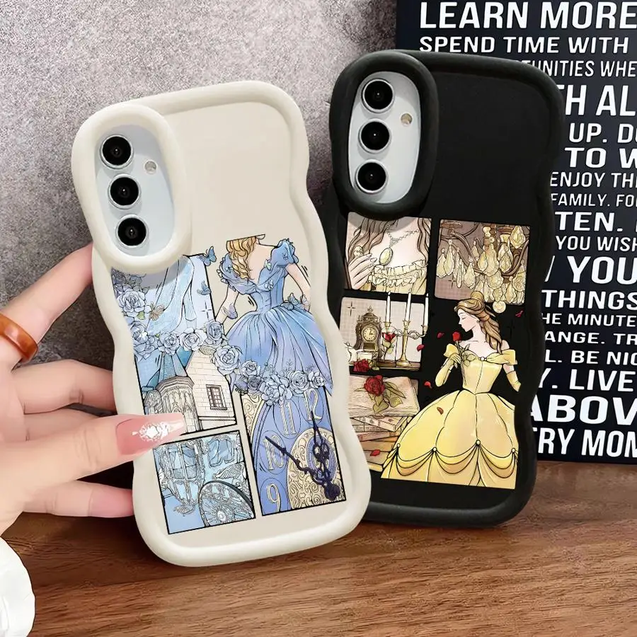Funda de teléfono suave de la hermosa princesa de Disney para Samsung Galaxy A23 A24 A36 A26 A25 A32 A11 A12 A34 A35 A14 A21s A15 A16