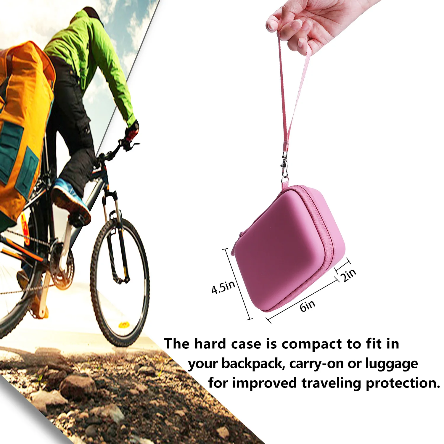 LTGEM Estuche rígido de EVA para impresora de teléfono inteligente Fujifilm Instax Mini Link, bolsa de almacenamiento de transporte de viaje - imagen 3