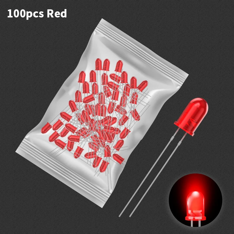 100pcs Red