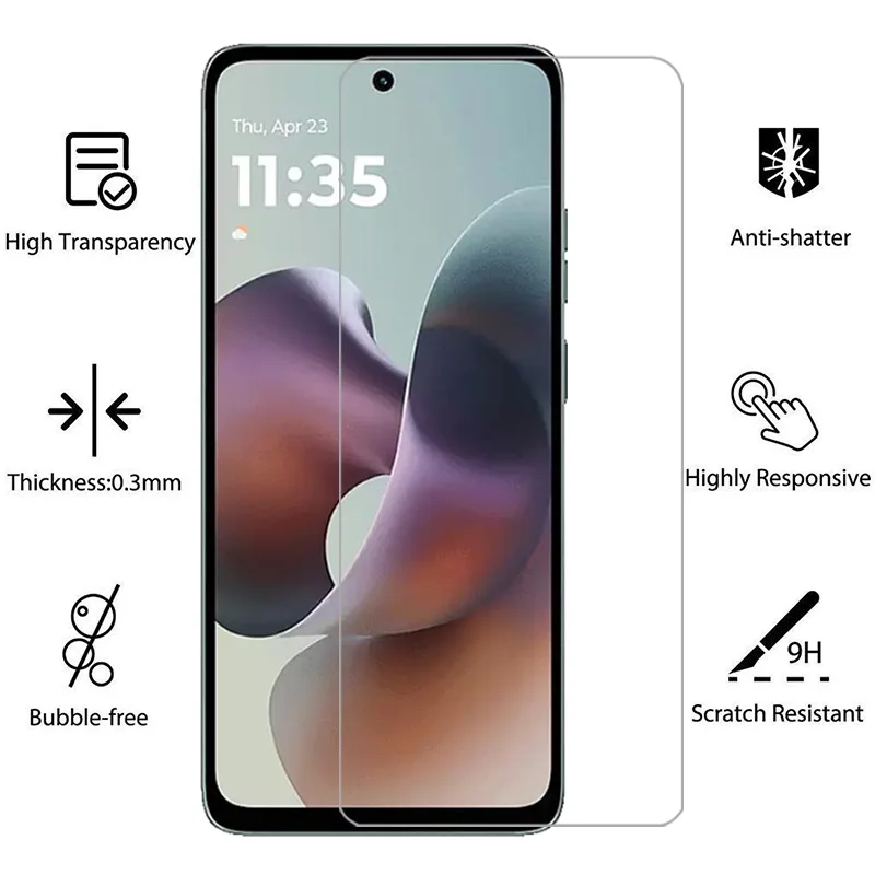Protector de pantalla para motorola moto g56 vidrio templado protector en motog56 motog g 56 56g 5g película motorolag56 motorol mot mto - imagen 2