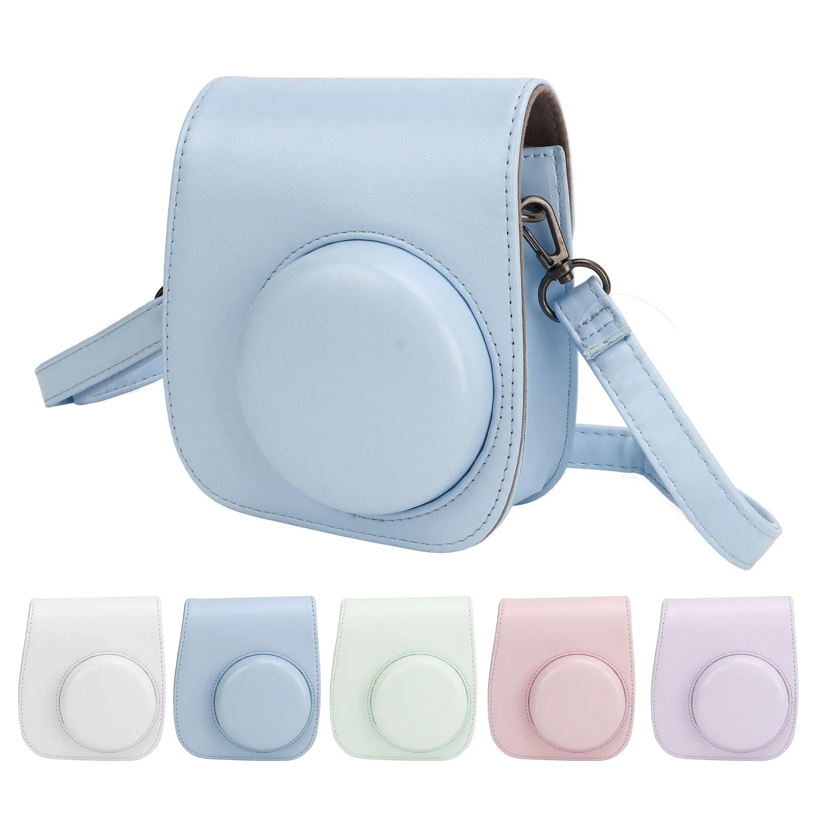 Estuche para cámara, bolso para cámara respetuoso con la piel con soporte de alta carga de PU antiarañazos con pegatinas para 12 - imagen 4