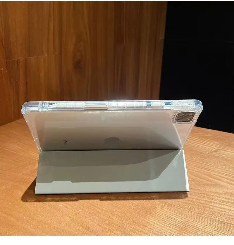 Funda para tableta Lenovo Tab M11 TB330FU con portalápices, soporte plegable, cubierta dura transparente acrílica, funda Xiaoxin Pad 2024, 11 pulgadas - imagen 5