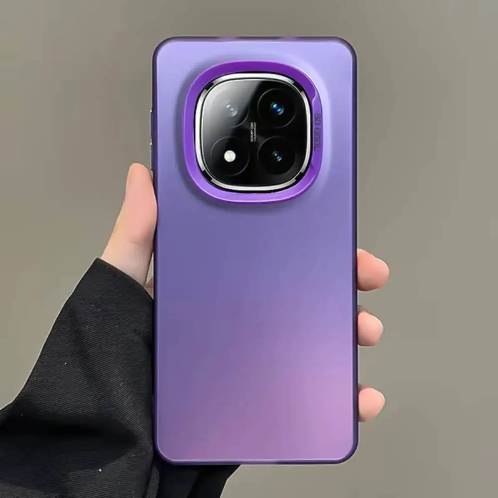 Funda mate de piel Laser Aurora para Xiaomi Redmi Note 15 14 Pro Plus 5G Note13 12 Pro Plus funda a prueba de golpes para Redmi 13C - imagen 2