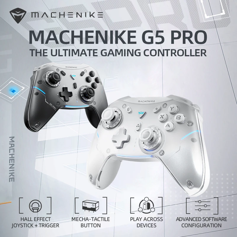 Machenike Gamepad controlador de juegos inalámbrico G5 Pro Elite Hall gatillo Joystick Mecha-botones táctiles para Switch PC Android IOS