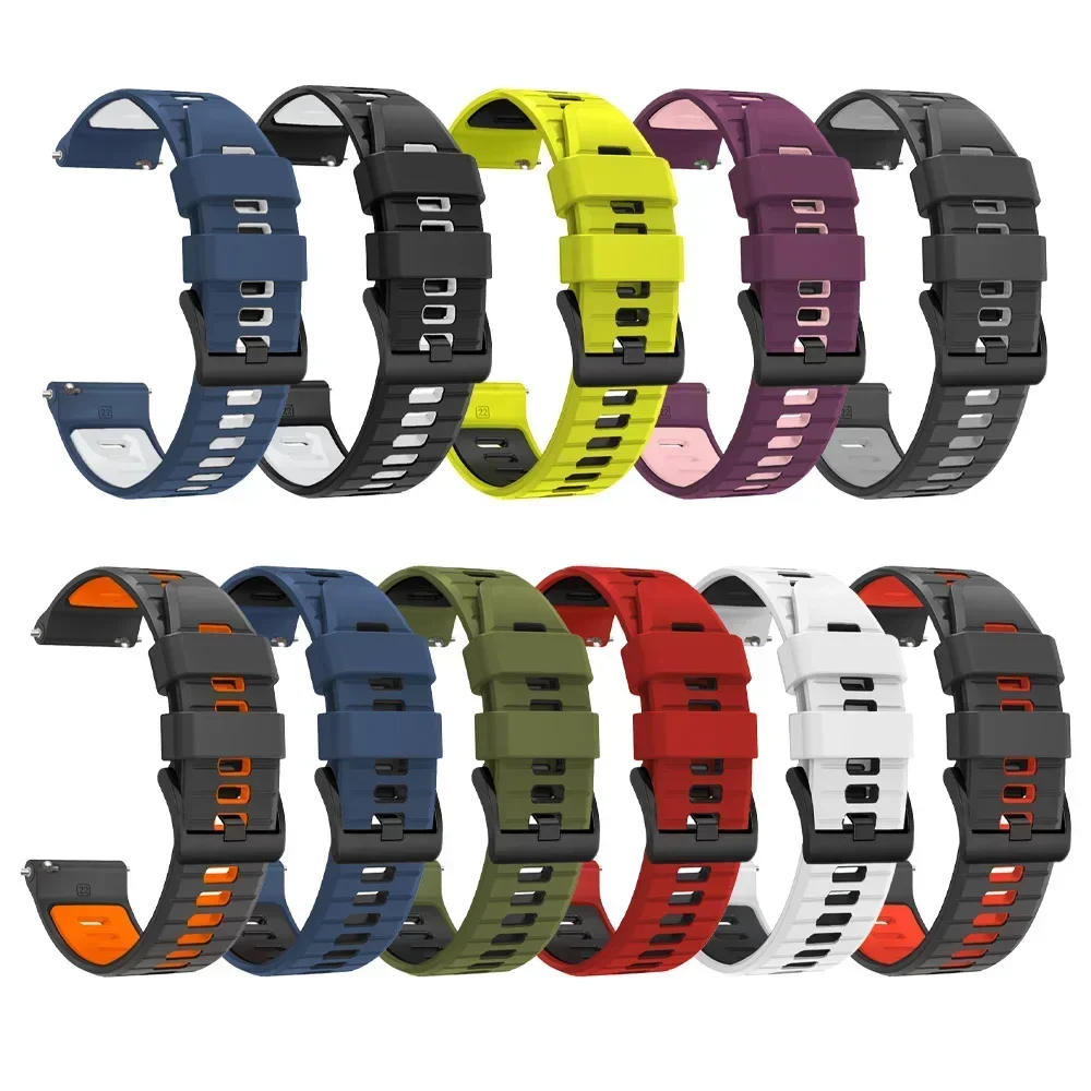 Correa de silicona para reloj COLMI I28 Ultra/P28 Plus, pulsera deportiva de 20mm y 22mm para COLMI C8 Max/C81/I30/P73 P71/M42 - imagen 3