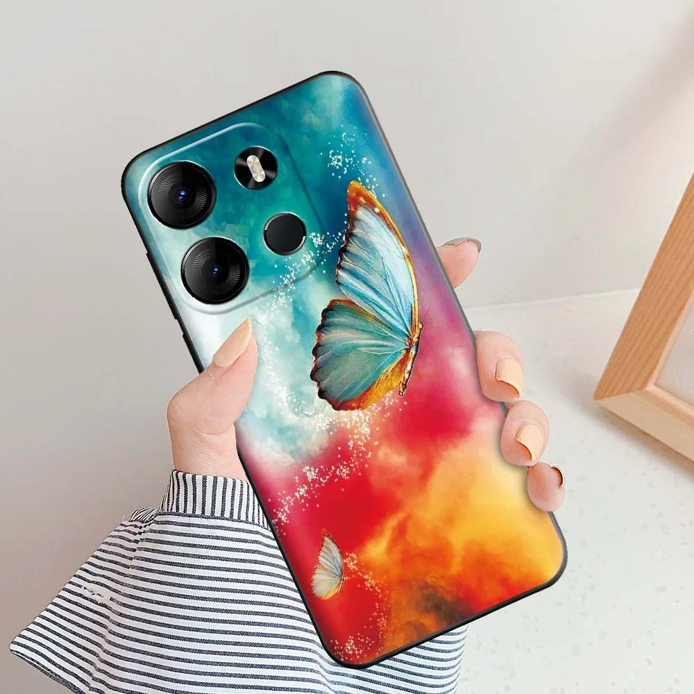 Funda de silicona con dibujos de animales para Tecno Spark GO 2023, carcasa de silicona, parachoques de TPU, 2023 - imagen 2