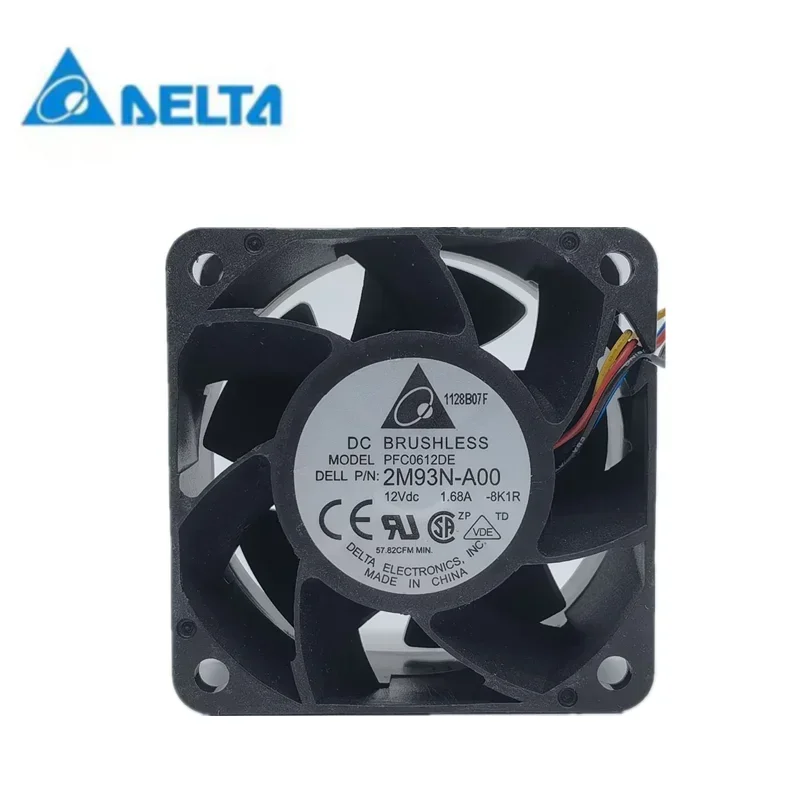 Nuevo delta PFC0612DE 12V 1.68a 6038 6cm gran volumen de aire 4 cables PWM ventilador regulador de velocidad