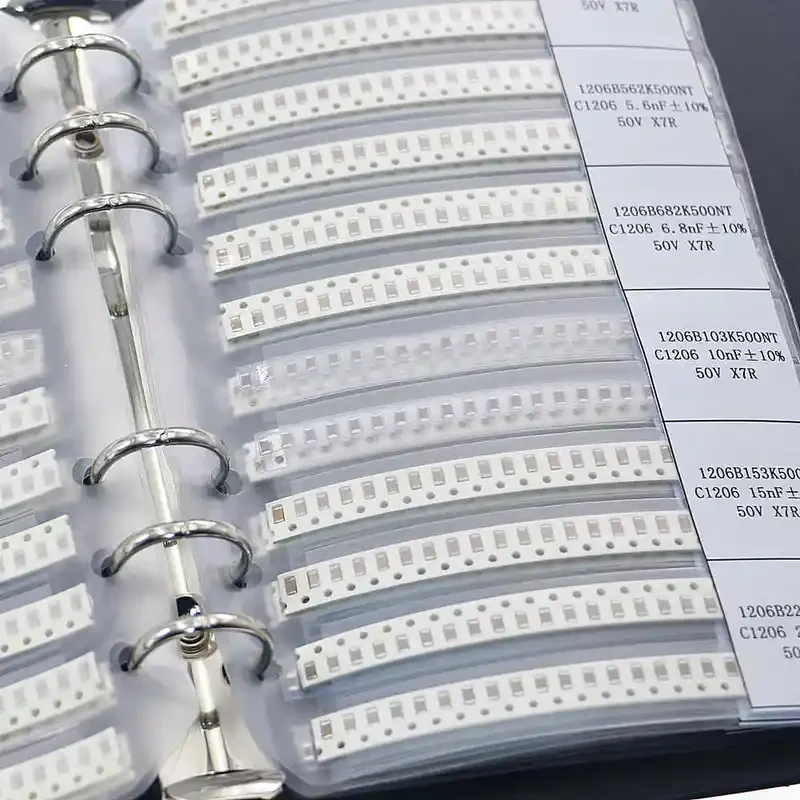 0402 0603 0805 1206 SMD Kit surtido de condensadores cerámicos multicapa 0.5pF-22uF Smd libro de muestra DIY - imagen 4