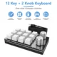 USB 12 Keys 2 Knob