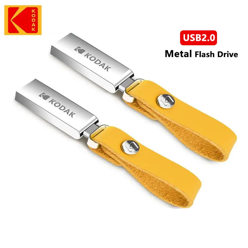 KODAK-unidad Flash USB 2,0 de 128GB, 64GB, 32GB, resistente al agua, Mini Memory Stick, disco U de Metal y cuero - imagen 2