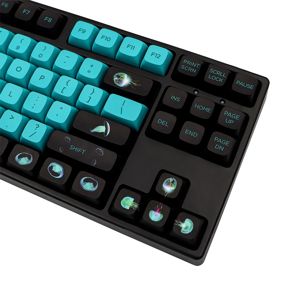 Teclas PBT de 141 teclas, DYE-SUB, perfil XDA, retroiluminación de medusas personalizada, teclas para teclado mecánico gk61 64 NJ68 SP84 rx980 - imagen 4